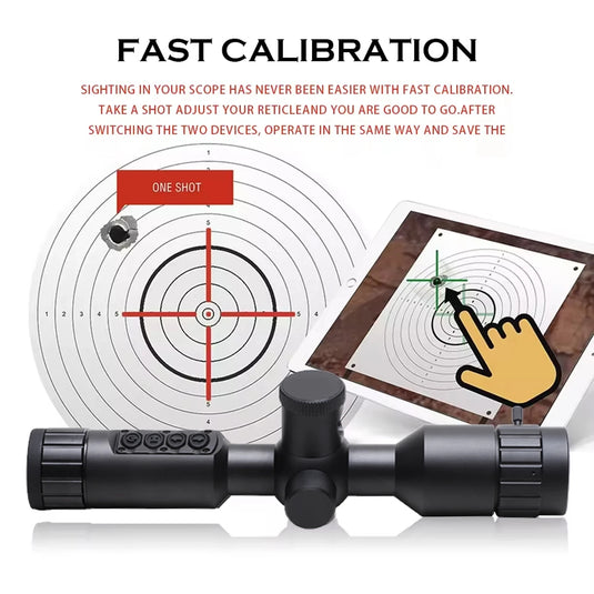 New NS40 Digital Night Vision Scope Built Gyro Tacticle Crosshair Software Ranging 1080p Video IR Camera 7-19X Hunting Monocular