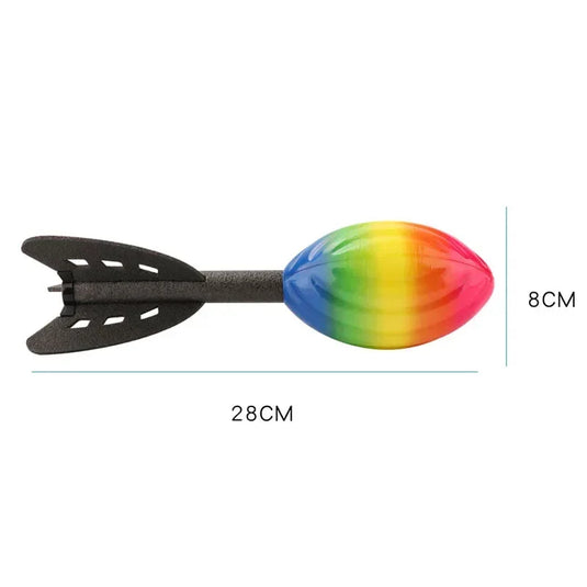 Foam Hand Throwing Rocket Toy – Outdoor Fun for Kids & Family Bonding