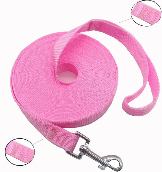 Extra Long Nylon Dog Training Leash 4.5m / 6m / 10m / 30m Durable Lead for Outdoor Activities