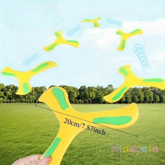 EVA 360° Returning Boomerang – Soft, Safe Outdoor Spinner Toy for Kids & Families