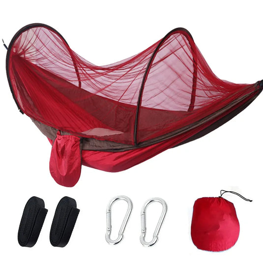 Anti-Mosquito Parachute Camping Hammock – Single & Double Sizes