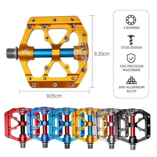 Ultralight 3-Bearing CNC Bicycle Pedals