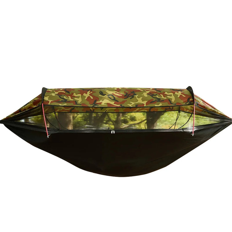 Load image into Gallery viewer, 3-in-1 Outdoor Hammock with Mosquito Net – Travel, Tent &amp; Swing Combo
