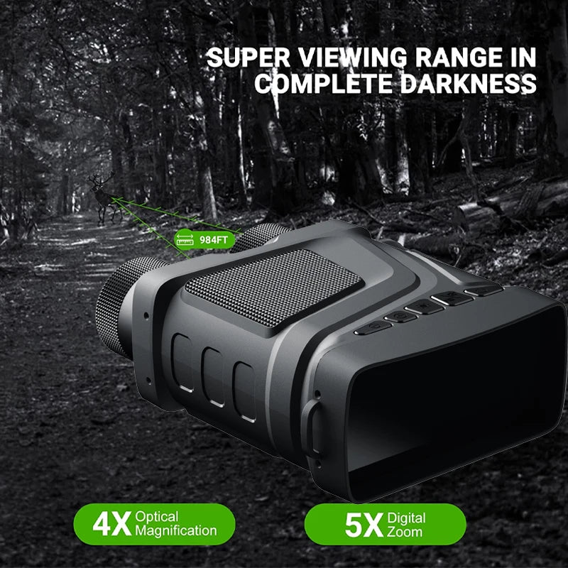 Load image into Gallery viewer, R12 5X Zoom Digital Infrared Night Vision Binocular Telescope for Hunting Camping Professional 300M Night Vision Device
