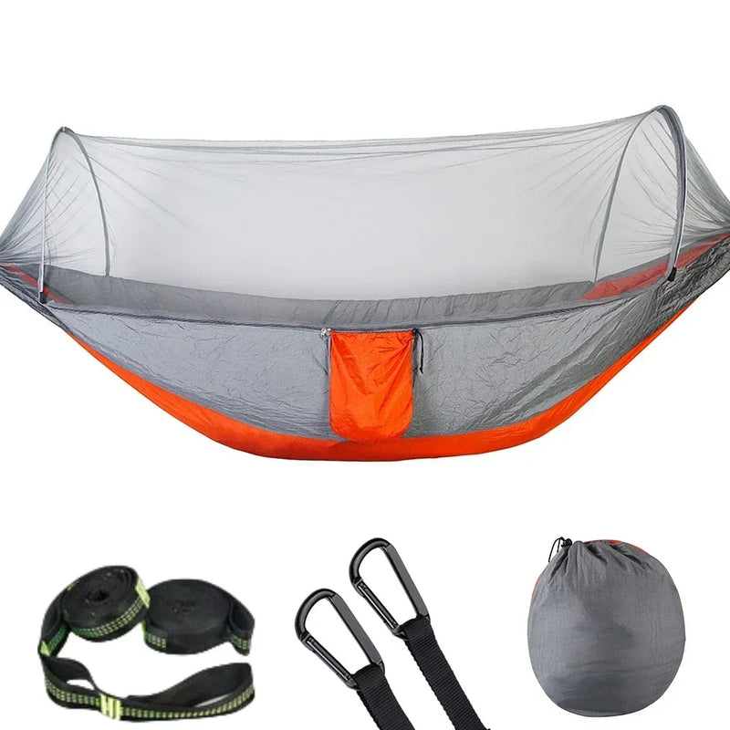 Load image into Gallery viewer, 2023 Lightweight Camping Hammock with Pop-Up Mosquito Net – Portable Parachute Hammock for Outdoor Sleeping, Travel &amp; Hiking

