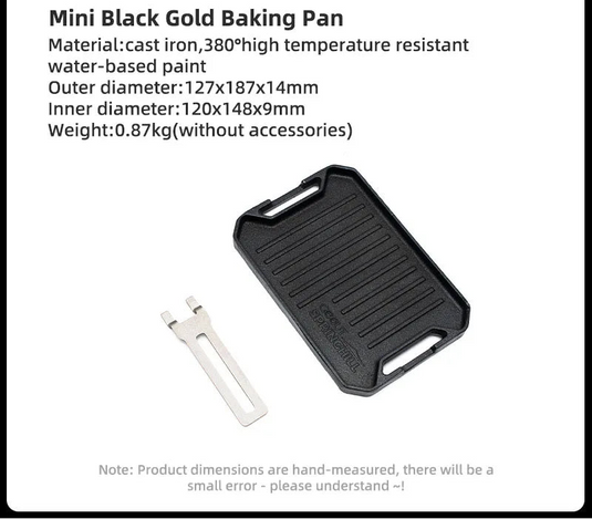 GOOUT SPRINGHILL Outdoor Mini Grill Pan | Lightweight Camping Portable Spider Oven Grill Pan