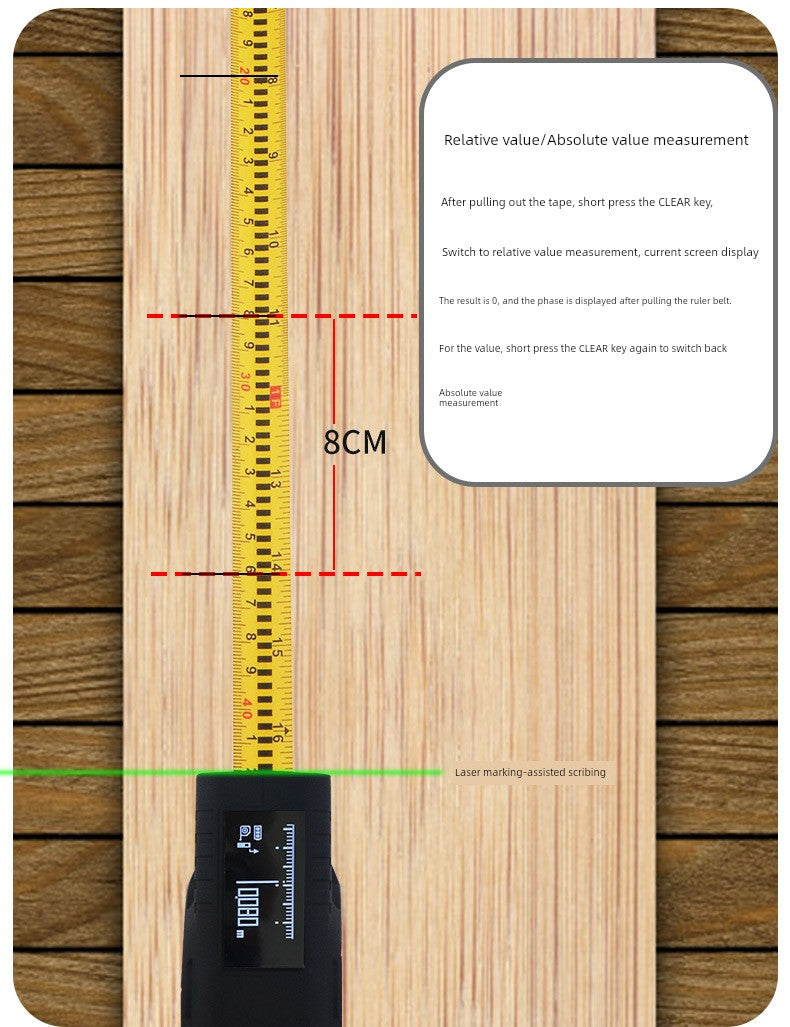 Load image into Gallery viewer, Wintape Laser Intelligence Digital Measuring Scale Digital Display
