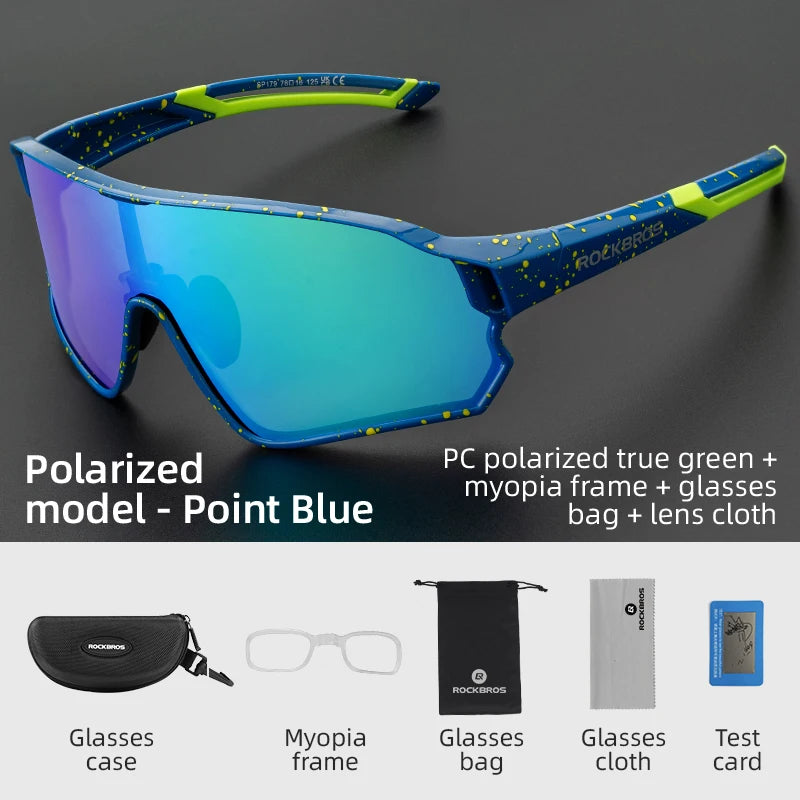 Load image into Gallery viewer, ROCKBROS Polarized Cycling Glasses – Photochromic UV400 Road &amp; MTB Sports Eyewear
