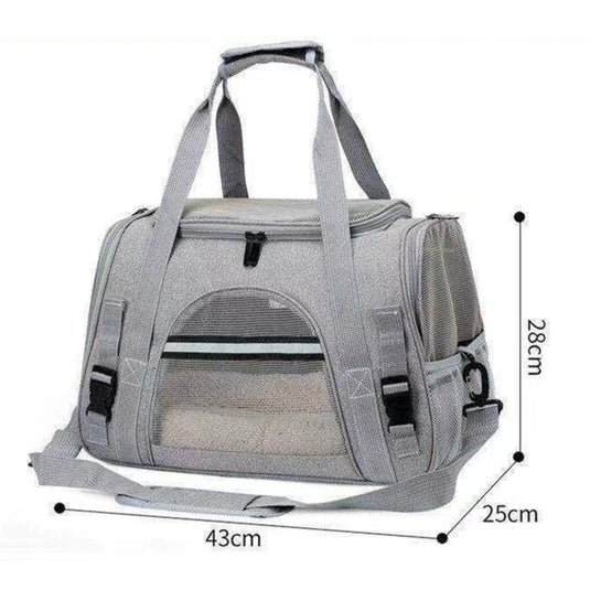 Adjustable Convenient Spacious Soft-Sided Pet Carrier Backpack - Comfortable for Small Dogs and Cats on Long Journeys - Effortle