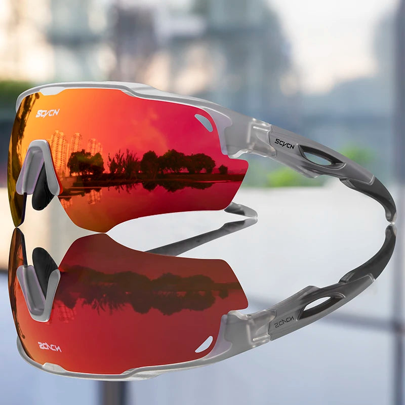 Load image into Gallery viewer, SCVCN UV400 Cycling Sunglasses – Polarized, Photochromic, and Built for Performance
