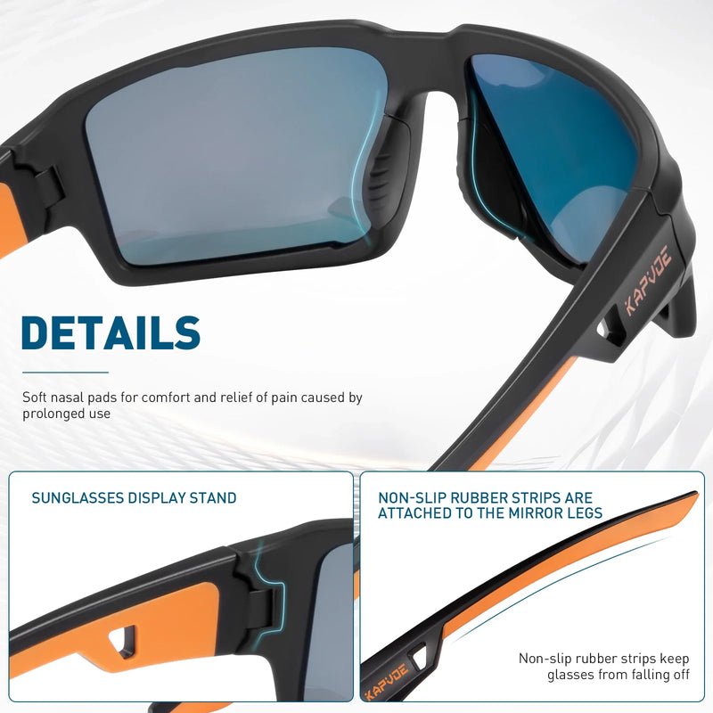 Load image into Gallery viewer, Kapvoe Polarized UV400 Cycling Sunglasses – Power Through Any Terrain
