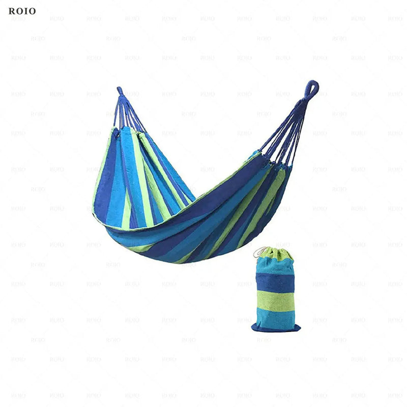 Load image into Gallery viewer, Thickened Canvas Camping Hammock Chair – Single Person with Travel Bag
