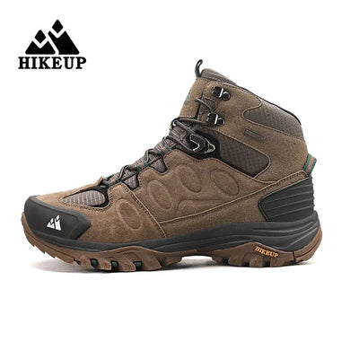 HIKEUP Men's Winter Hiking Boots – Warm & Non-Slip for Cold Weather Adventures