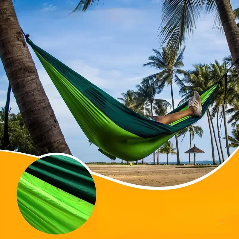 Load image into Gallery viewer, Lightweight Parachute Nylon Camping Hammock – Single-Person Outdoor Gear
