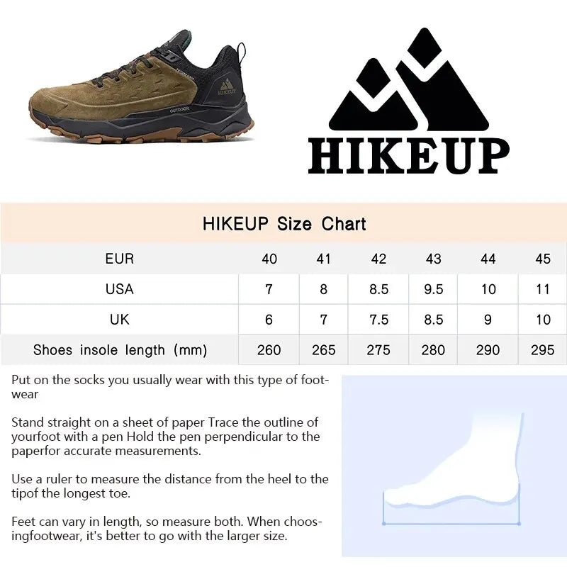 Load image into Gallery viewer, HIKEUP Pro-Traction Men&#39;s Hiking Shoes Rugged Outdoor Performance
