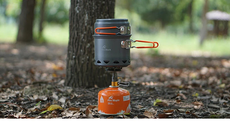 Load image into Gallery viewer, Fire Maple Camping Cookware Set Portable Outdoor Foldable Compact Heated Exchange Pot Aluminum Alloy Picnic Cooking Tool FMC-217
