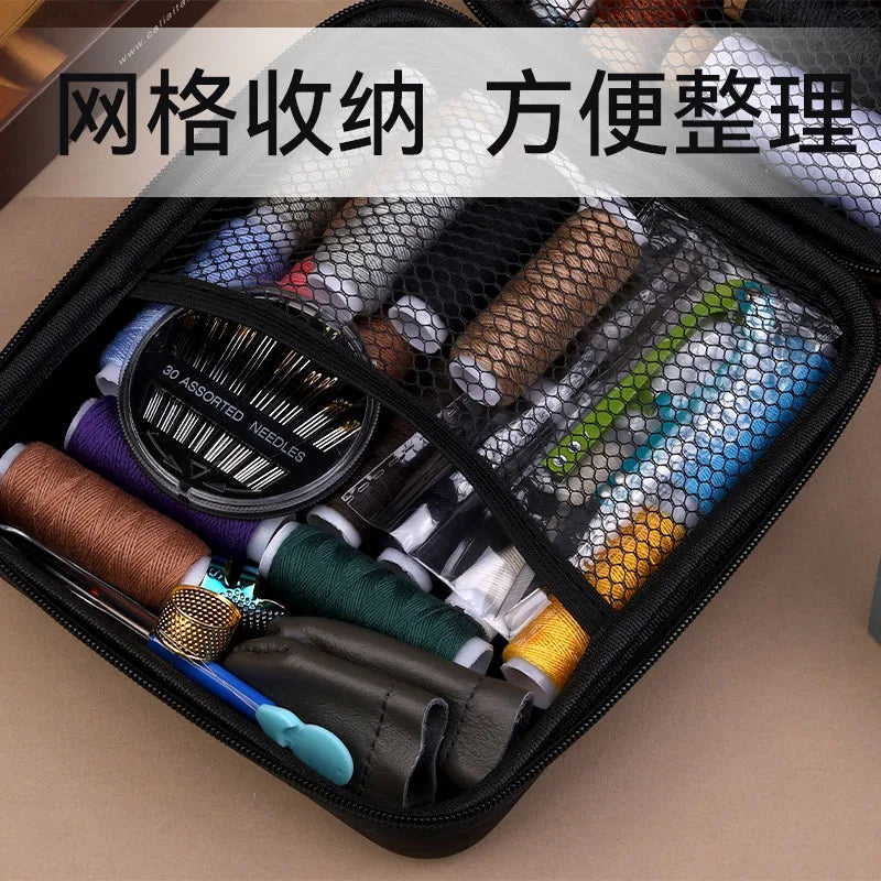 Load image into Gallery viewer, Handicraft DIY Thread Awl Big Eye Needle Combination Hand Sewing Kit Leather Set Sewing Tools Travel Ladies Scissors G18-7
