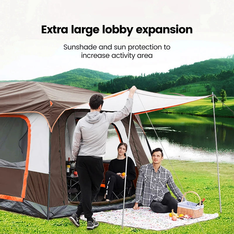 Load image into Gallery viewer, 2025 Upgraded 4-Season Family Camping Tent – Spacious, Waterproof Shelter for Outdoor Adventures

