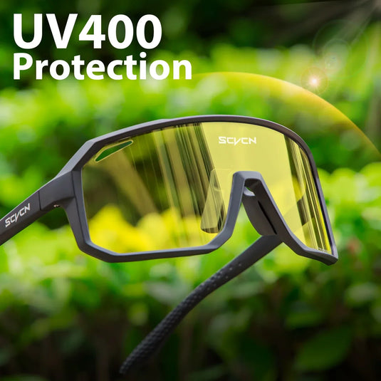 SCVCN Yellow Polarized UV400 Cycling Sunglasses – Precision Vision for Active Lifestyles
