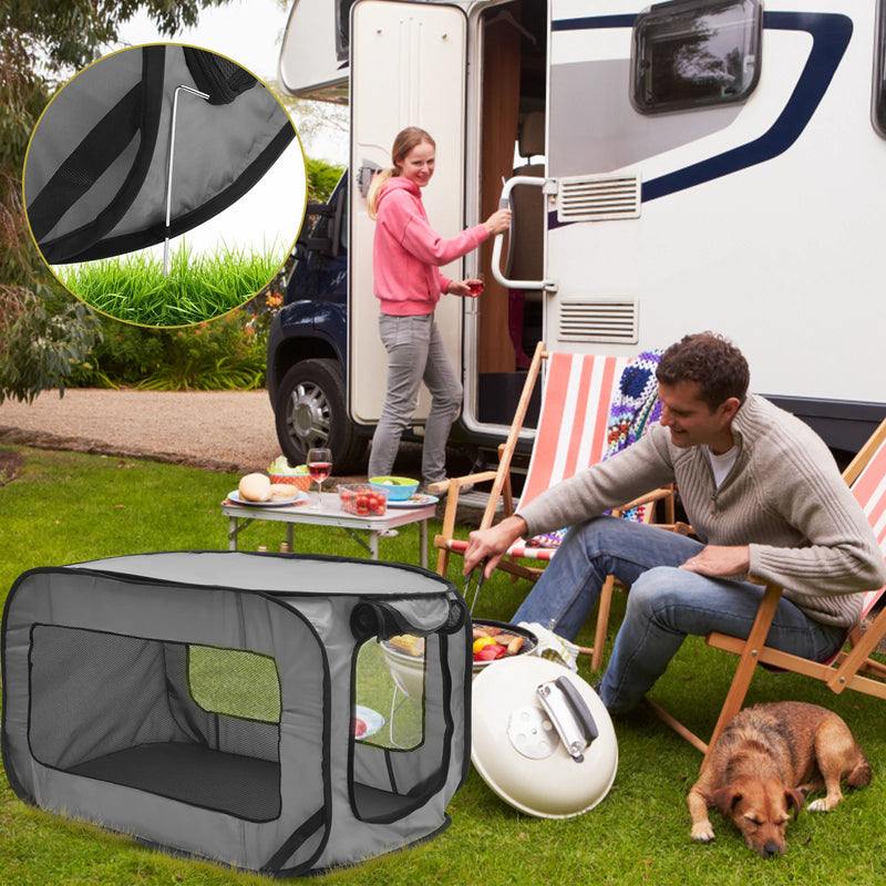 Load image into Gallery viewer, Portable Foldable Dog Travel Crate Pop-Up Kennel Tent for Small Dogs &amp; Cats
