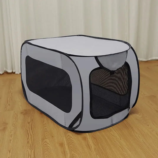 Foldable Dog Travel Tent Portable Oxford Mesh Pet Carrier for All Breeds