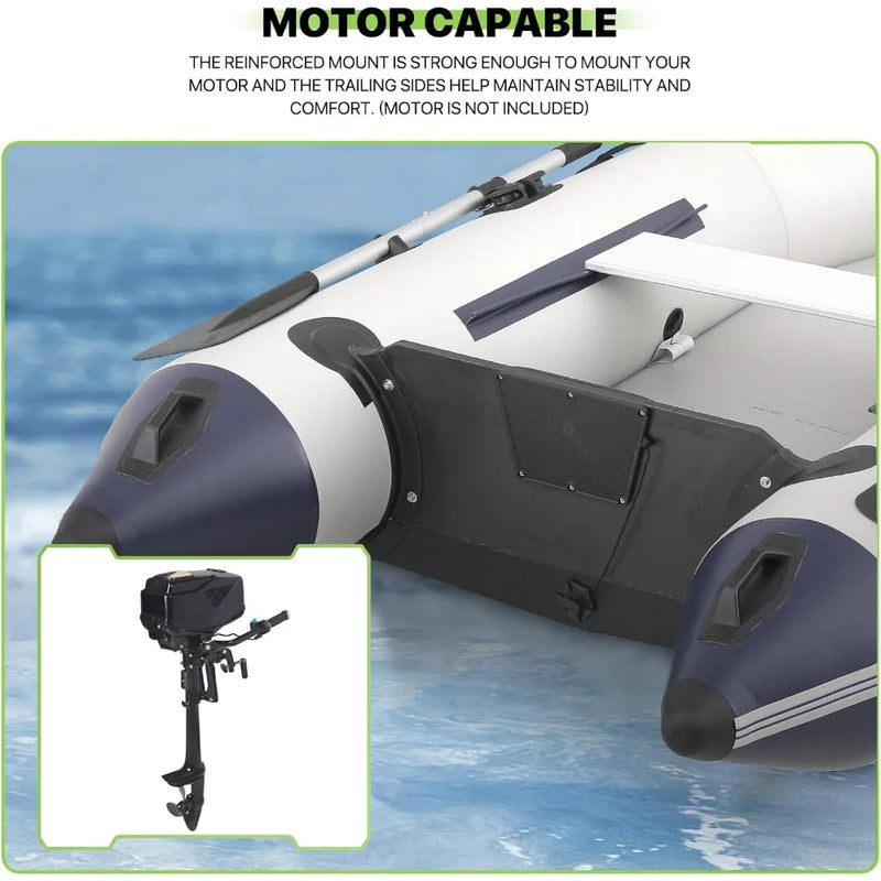 Load image into Gallery viewer, Inflatable Boat Kayak Set with Aluminum Oars, Mini Foot-Pump, Carry Bag and Repair Kit
