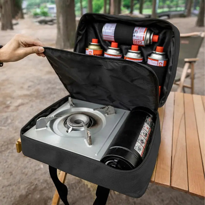 Portable Outdoor Camping Utensil Bag Waterproof Oxford Travel Bag Stove Pouch Cooking Utensils For BBQ Camping Cookware Hiking