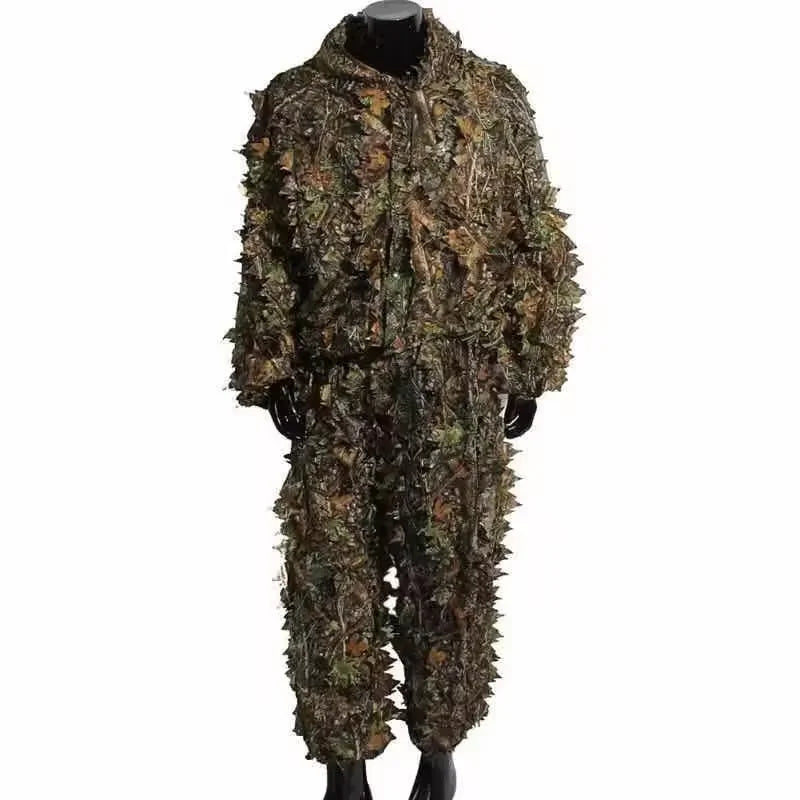 Load image into Gallery viewer, Camo Ghillie Poncho Lightweight 3D Leaf Poncho Ghillie Suits Hunting Gear No reviews yet
