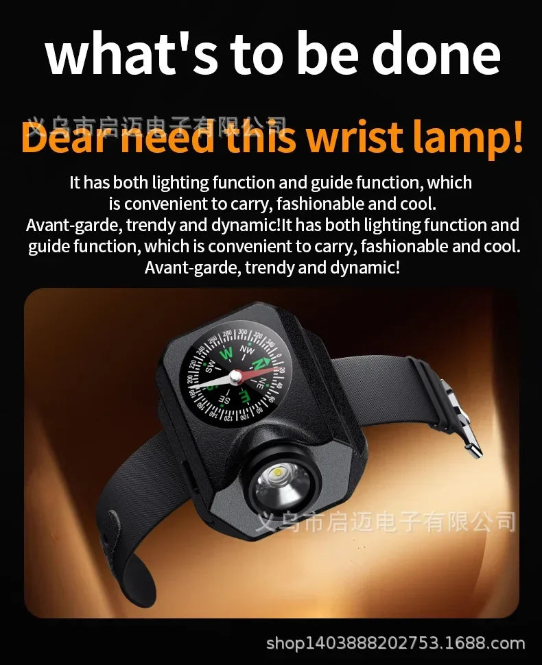 Load image into Gallery viewer, New Outdoor Camping XPG Wrist Light Wildlife Survival Climbing Adventure Compass Watch LED Running Light
