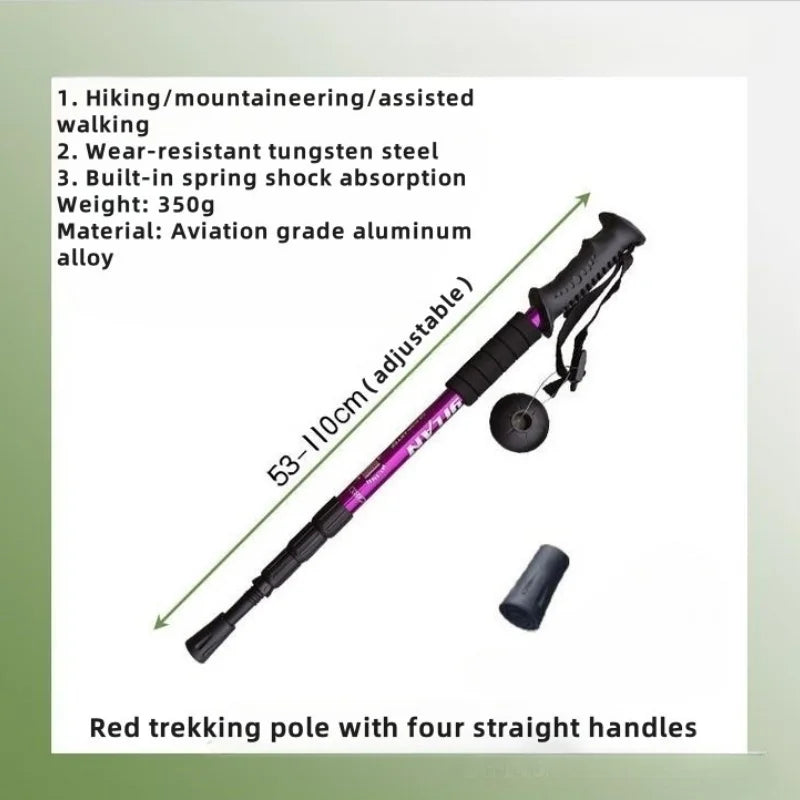 Load image into Gallery viewer, Collapsible Lightweight Trekking Poles | Anti-Shock Adjustable Hiking Sticks | Men Women Walking Pole
