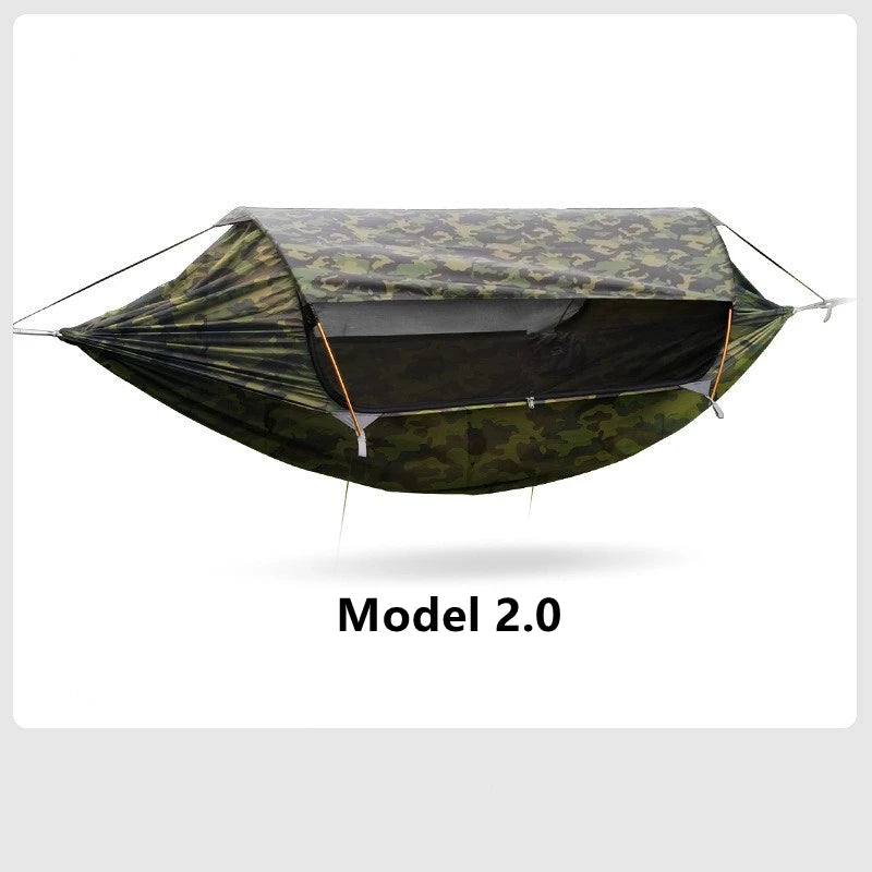 Load image into Gallery viewer, Traveler 2.0 Double Hammock with Mosquito Net &amp; Sunshade – 270x140cm
