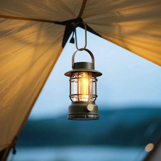 2-in-1 Solar USB Camping Lantern | Ultra-Bright 360° LED Hanging Light | Portable Tent Hiking Lamp