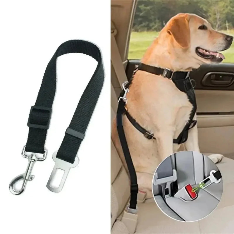 Load image into Gallery viewer, Solid Color Two-in-one Pet Car Seat Belt Nylon Lead Leash Backseat Safety Belt Adjustable Dogs Harness Collar Pet Accessories
