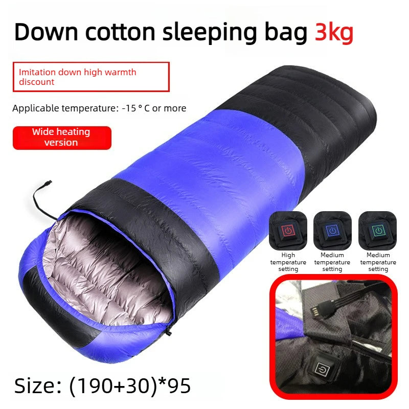 Load image into Gallery viewer, USB Electric Heated Sleeping Bag | 3-Level Heat Control | Machine Washable

