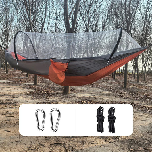 Anti-Mosquito Parachute Camping Hammock – Single & Double Sizes