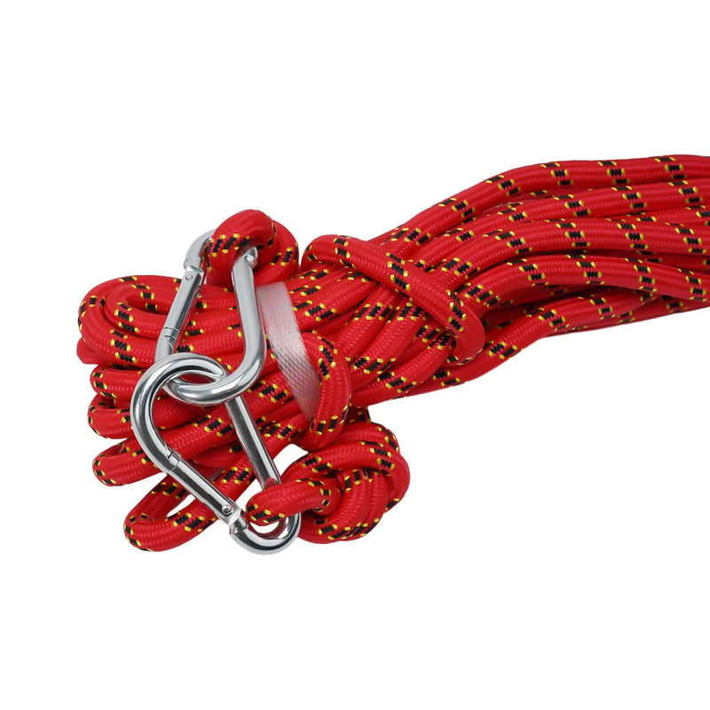 Load image into Gallery viewer, Safety Rope Rock Climbing Rope 10M 10mm Equipment Polyester Red/Bule Static Thick Knit Tree Wall High Performance
