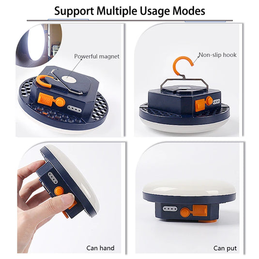 30W LED Camping Lantern 7200mAh | Rechargeable Portable Tent Light | High-Power Outdoor Lamp