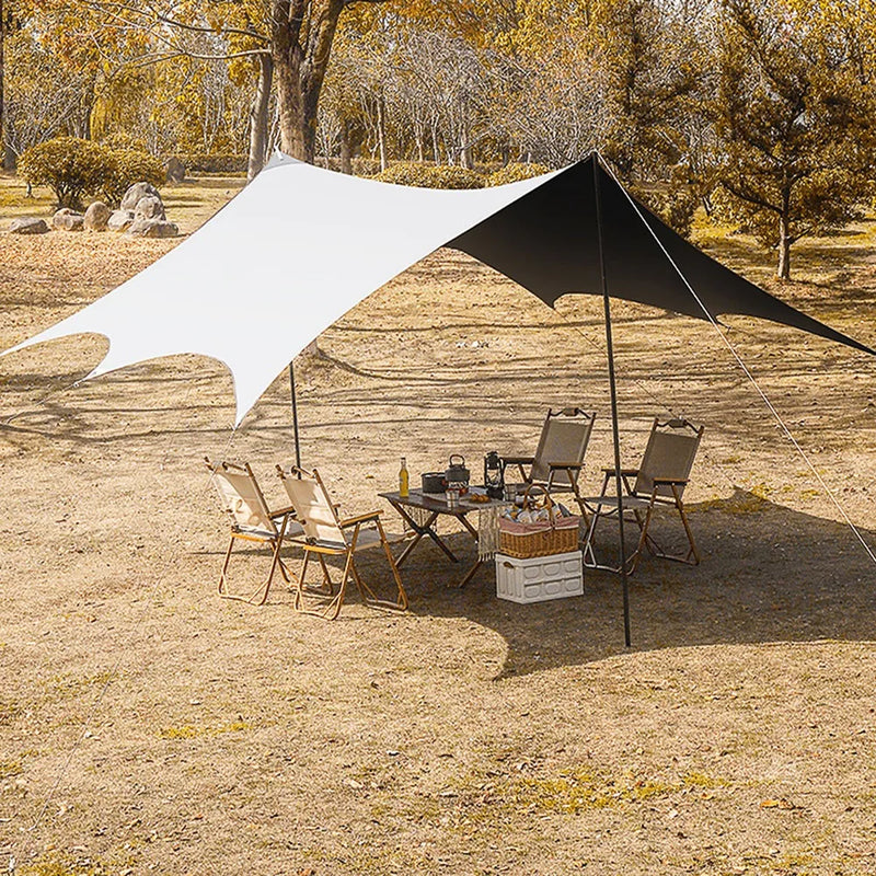 Load image into Gallery viewer, Silver Glue Butterfly Tent – Oversized Rainproof Sun Shelter for Outdoor Camping and Picnic Events
