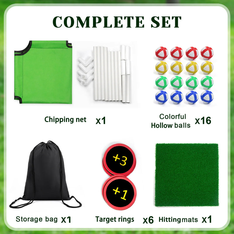Load image into Gallery viewer, Golf Chipping Net Yard Game – Portable Backyard Golf Fun for All Skill Levels
