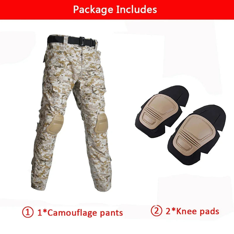 Load image into Gallery viewer, Softair Pants Hiking Tactical Pants Men Climb Clothing Camo Casual Combat Pant Camping Outfit Outdoor Paintball Trousers Hunt
