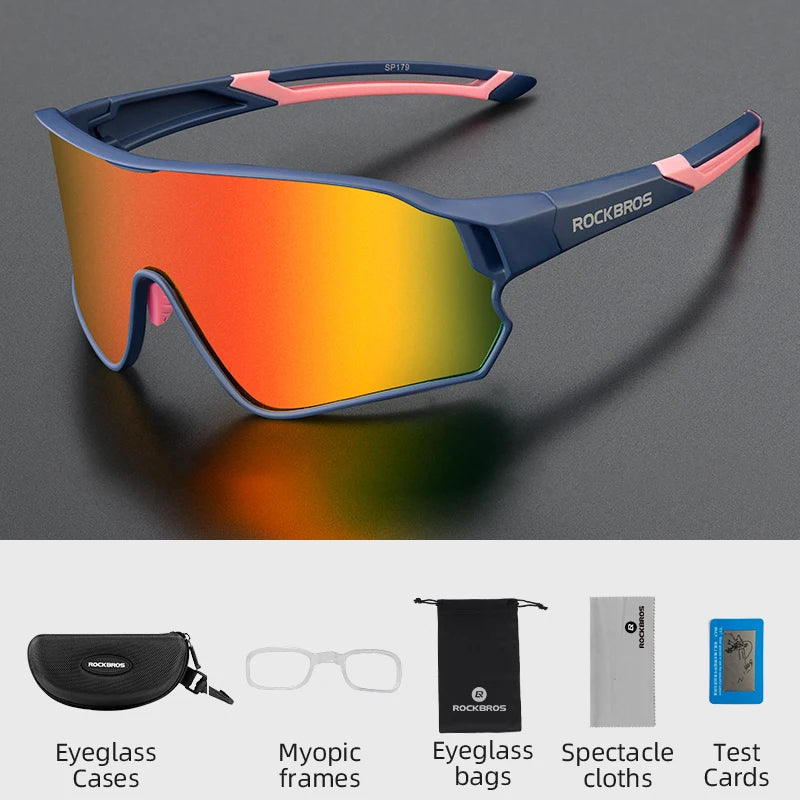 Load image into Gallery viewer, ROCKBROS Polarized Cycling Glasses – Photochromic UV400 Road &amp; MTB Sports Eyewear
