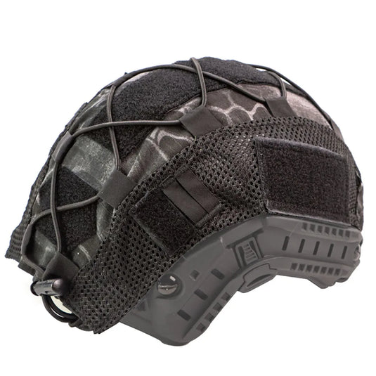 Tactical Helmet Cover for Fast Helmet Multi-Camo Helmets Cover Military Paintball Hunting Shooting Gear - Without Helmet