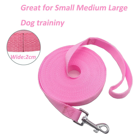 Extra Long Nylon Dog Training Leash 4.5m / 6m / 10m / 30m Durable Lead for Outdoor Activities