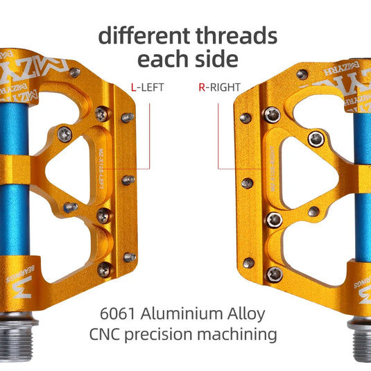 Ultralight 3-Bearing CNC Bicycle Pedals