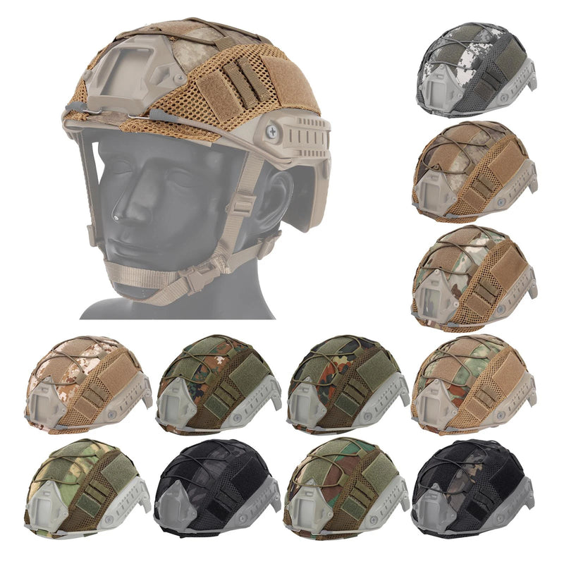 Load image into Gallery viewer, Tactical Helmet Cover for Fast Helmet Multi-Camo Helmets Cover Military Paintball Hunting Shooting Gear - Without Helmet
