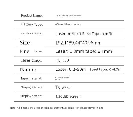 Wintape Laser Intelligence Digital Measuring Scale Digital Display