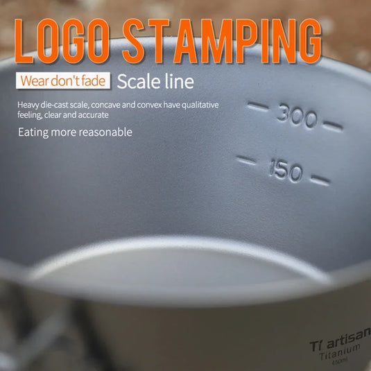 Titanium Sierra Cup | Ultralight Foldable Camping Bowl | 300ml & 450ml Outdoor Hot Cold Cup