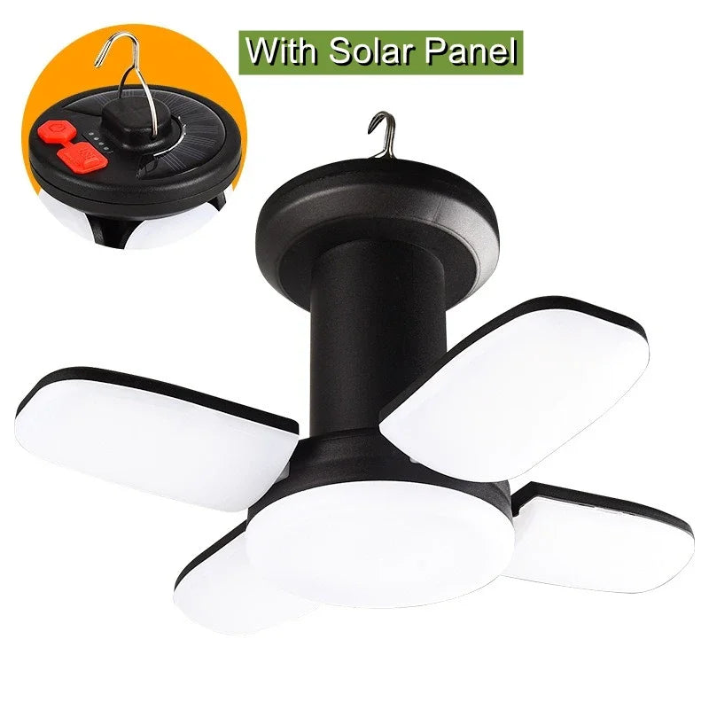Load image into Gallery viewer, Solar LED Leaf Camping Lantern | 6-Mode USB Rechargeable Tent Light | Portable Outdoor Hanging Lamp
