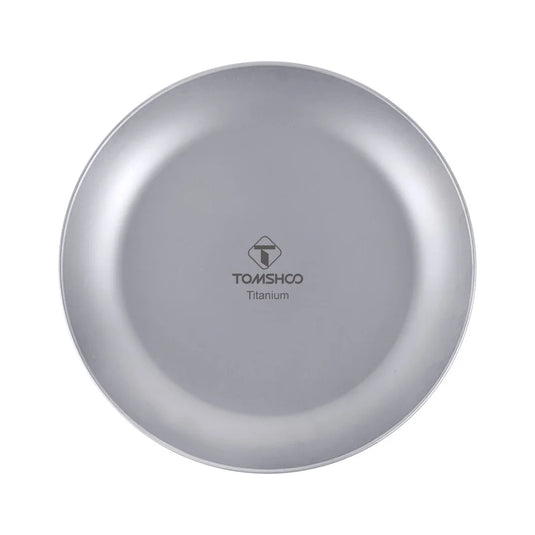 TOMSHOO Titanium Camping Plate | Outdoor Ultralight Portable Tableware Cookware