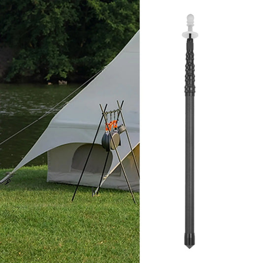 Tarp Pole Replacement Carbon Fiber Telescoping Lightweight Portable Awning Pole Tent Rod for Porch Shelter Picnic Outdoor Hiking